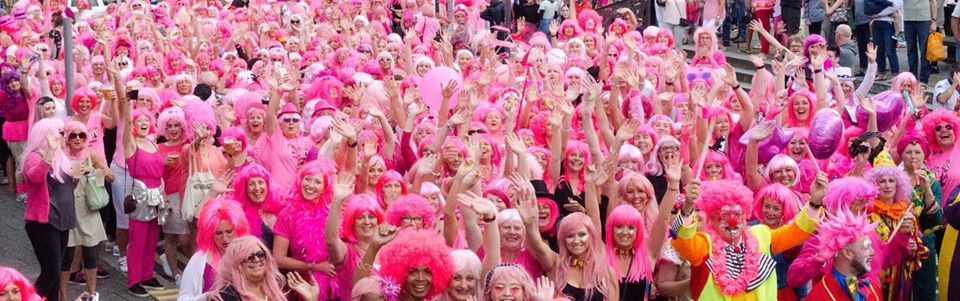 Pink wig outlet parade falmouth